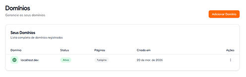 Passo 1: Conecte o seu domínio